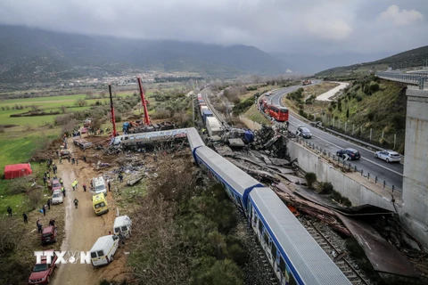 Hy Lạp bắt quản lý nhà ga sau vụ tai nạn đường sắt nghiêm trọng