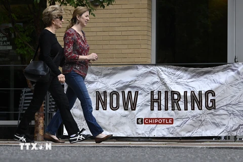 Số lượng đơn xin trợ cấp thất nghiệp tại Mỹ giảm mạnh hơn dự kiến