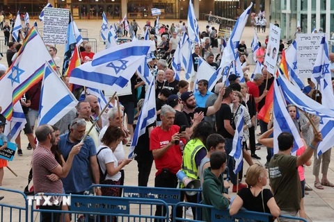 Israel: Biểu tình phản đối cải cách tư pháp có dấu hiệu leo thang