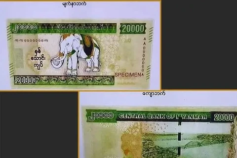 Myanmar chuẩn bị phát hành tiền giấy mới có mệnh giá cao nhất