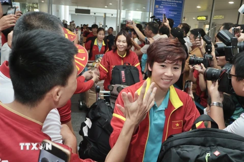 Đội tuyển Nữ Việt Nam về nước sau hành trình tại World Cup Nữ 2023