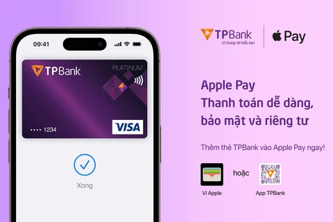 TPBank liên kết Apple Pay thêm tiện ích thanh toán dễ dàng, bảo mật