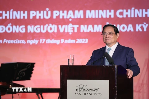 Hình ảnh Thủ tướng gặp gỡ Cộng đồng Người Việt Nam tại Hoa Kỳ