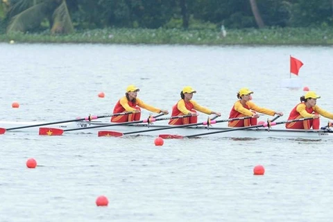 ASIAD 2023: Đội tuyển Rowing Việt Nam giành 4 vé vào chung kết