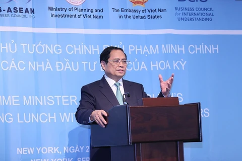 Thủ tướng Phạm Minh Chính làm việc với cộng đồng doanh nghiệp Hoa Kỳ