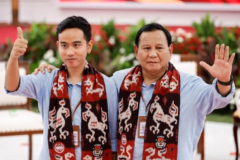 Cặp đôi Prabowo-Raka nhận được tỷ lệ ủng hộ cao nhất trong cuộc thăm dò dư luận mới nhất. (Nguồn: The Australian)