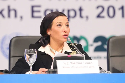 Bộ trưởng Môi trường Ai Cập, bà Yasmine Fouad. (Nguồn: Egyptian Gazette)