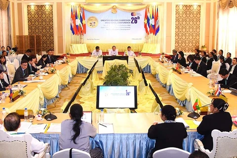 Toàn cảnh Hội nghị cấp bộ trưởng Chương trình Hợp tác Tiểu vùng Mekong (GMS) mở rộng lần thứ 26. (Nguồn: Bộ Thông tin Myanmar)