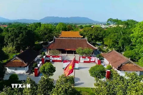 Khu Di tích Lịch sử Quốc gia Đặc biệt Kim Liên, huyện Nam Đàn (Nghệ An). (Ảnh: TTXVN phát)