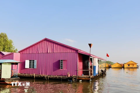Làng bè sắc màu ngã ba sông Châu Đốc - Sản phẩm du lịch độc đáo tại An Giang