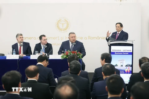Thủ tướng Phạm Minh Chính dự Diễn đàn Doanh nghiệp Việt Nam-Romania