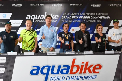 Buổi lễ họp báo công bố Giải đua môtô nước thế giới UIM-ABP Aquabike World Championship. (Nguồn: Aquabike)