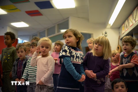 Một lớp học tại trường mẫu giáo ở Berlin, Đức. (Ảnh: AFP/TTXVN)