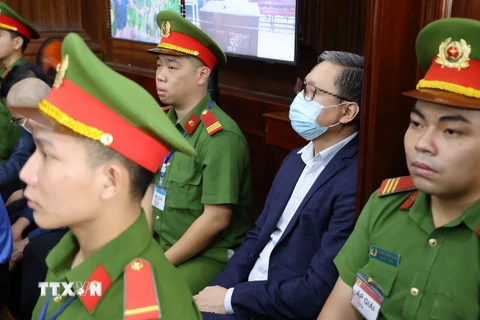 Bị cáo Nguyễn Cao Trí tại phiên tòa ngày 12/3. (Ảnh: Thanh Vũ/TTXVN)