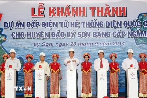 [Video] Lễ khánh thành dự án cấp điện cho huyện đảo Lý Sơn