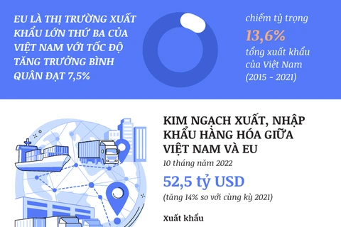 Việt Nam dẫn đầu khối ASEAN trong tổng nhập khẩu của EU
