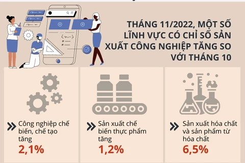 Chỉ số sản xuất công nghiệp TP.HCM tăng mạnh 11 tháng năm 2022