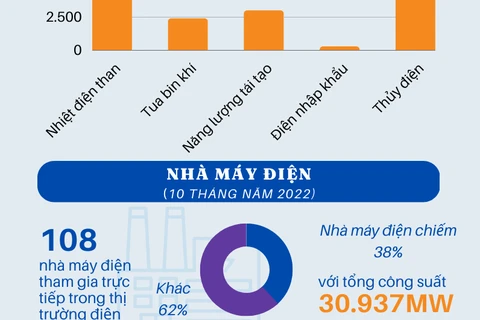 [Infographics] Bức tranh toàn cảnh ngành điện lực Việt Nam năm 2022