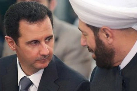 Tổng thống Syria Bashar al-Assad (trái) sẽ không từ bỏ quyền lực. (Ảnh: BBC)