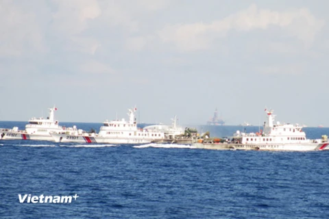 Trung Quốc tăng số tàu quanh khu vực giàn khoan lên 137 chiếc