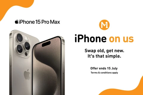 M1 triển khai chiến dịch “iPhone On Us” đổi iPhone 12, 13, 14 để nhận iPhone 15 Pro Max ở Singapore