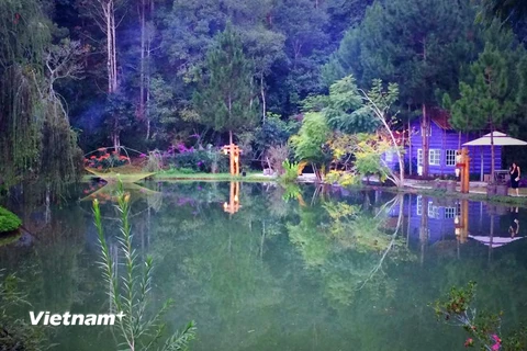 Khu nghỉ sinh thái Ma Rừng lữ quán cách thành phố Đà Lạt khoảng 22km. (Ảnh: Xuân Mai/Vietnam+)