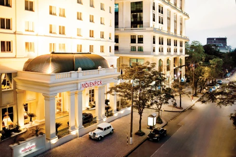 Khách sạn nằm trên một trong những con phố đẹp nhất Thủ đô - phố Lý Thường Kiệt. (Ảnh: Mövenpick Hà Nội)