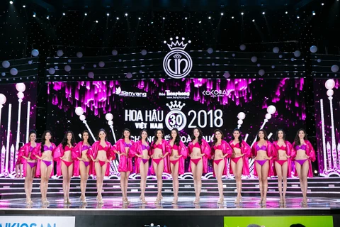 Ngắm top 15 thí sinh Hoa hậu Việt Nam 2018 thi bikini đêm chung kết