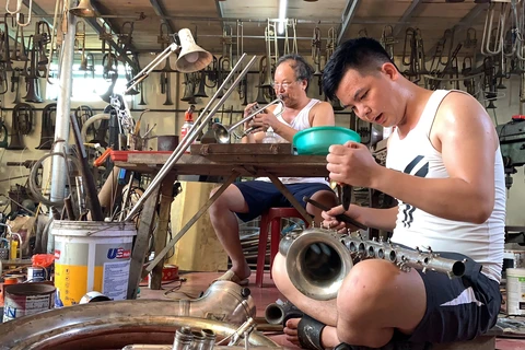 Phạm Pháo: ngôi làng sản xuất kèn đồng lừng danh thành Nam