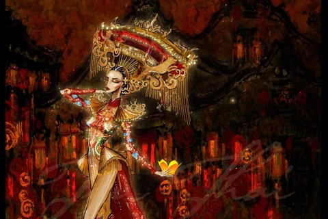 Miss Grand International: Lộ phác thảo bộ quốc phục của Kiều Loan 