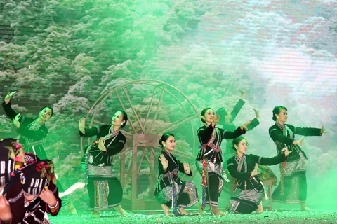 Hình ảnh một hoạt động nghệ thuật của Tuần Du lịch-Văn hóa Lai Châu năm 2020. (Ảnh: BTC)