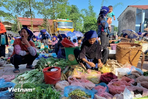 [Photo] Sắc màu nông sản của bà con Hà Nhì ở chợ phiên Y Tý