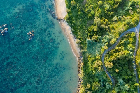 Biển xanh, nắng vàng gọi mời du khách khám phá, trải nghiệm. (Ảnh minh họa: CTV/Vietnam+)