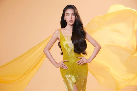 Á hậu đa tài của Việt Nam sẽ lên đường thi Hoa hậu Liên lục địa 2023. (Ảnh: CTV/Vietnam+)