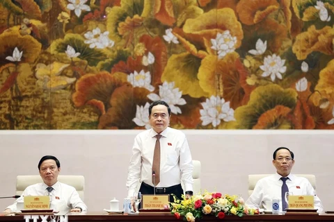 Chủ tịch Quốc hội Trần Thanh Mẫn được đánh giá là "nhạc trưởng" có lối dẫn dắt linh hoạt, trọng tâm, không né tránh ở kỳ họp thứ 7. (Ảnh: TTXVN)