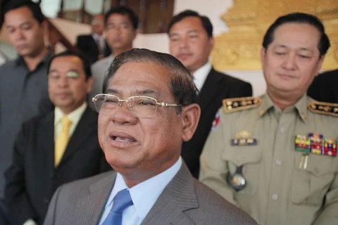 Phó Thủ tướng kiêm Bộ trưởng Bộ Nội vụ, ủy viên Ban thường vụ CPP Sar Kheng. (Nguồn: Phnompenh Post)