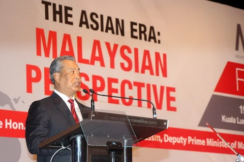 Phó Thủ tướng Malaysia Muhyiddin Yassin tại diễn đàn "Kỷ nguyên châu Á: Triển vọng của Malaysia." (Ảnh: Chí Giáp/Kim Dung/Vietnam+)