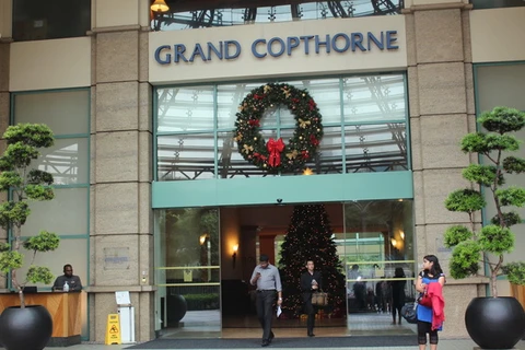 Khách sạn Grand Copthorne của Singapore - nơi diễn ra hội nghị. (Ảnh: Kim Yến/Vietnam+)