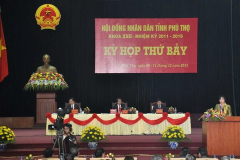 Phó Chủ tịch Quốc hội Nguyễn Thị Kim Ngân phát biểu tại lễ khai mạc. (Ảnh : Tạ Toàn/TTXVN)