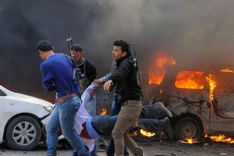 Một vụ đánh bom ở Syria. (Nguồn: AFP)