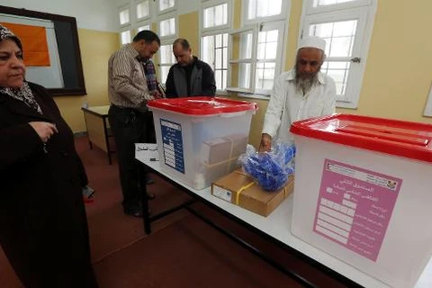 Một điểm bỏ phiếu ở Libya. (Nguồn: AFP)
