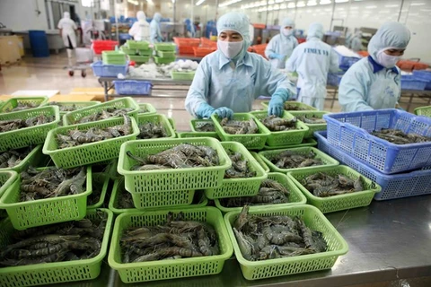 Khai trương gian hàng Việt tại Hội chợ thủy sản Bắc Mỹ