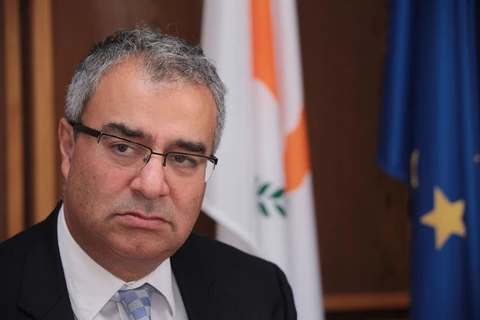 Thống đốc Ngân hàng Trung ương Cyprus Panicos Demetriades. (Nguồn: Cyprus-mail.com)