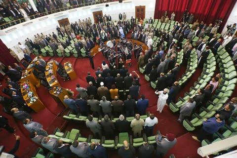 Phiên họp quốc hội Libya. (Nguồn: Reuters)