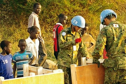 Binh sỹ gìn giữ hòa bình Liên hợp quốc tại Nam Sudan. (Nguồn: AFP) 