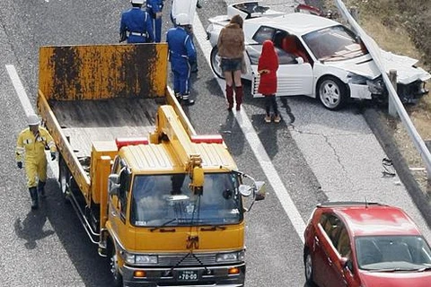 Hiện trường một vụ tai nạn giao thông ở Nhật. (Ảnh minh họa. Nguồn: USA Today)