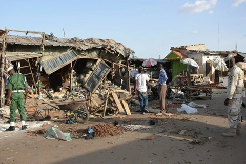 Hiện trường một vụ đánh bom của Boko Haram. (Ảnh: AFP)