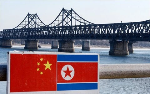 Cầu Hữu nghị Trung-Triều. (Nguồn: AFP)