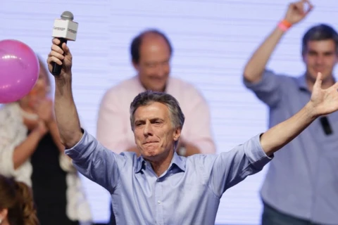 Ông Mauricio Macri giành chiến thắng trong cuộc bầu cử tổng thống vòng hai ở Argentina. (Nguồn: AP)