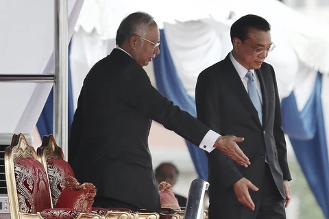Thủ tướng Malaysia Najib Razak và Thủ tướng Trung Quốc Lý Khắc Cường. (Nguồn: Reuters)